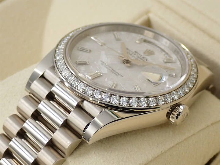 ロレックス デイデイト40 Ref.228349RBR ホワイトゴールド メテオライト文字盤