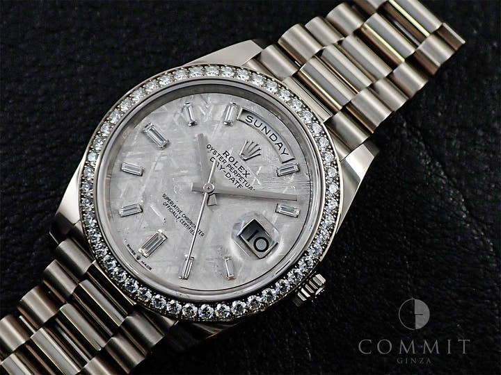ロレックス デイデイト40 Ref.228349RBR ホワイトゴールド メテオライト文字盤
