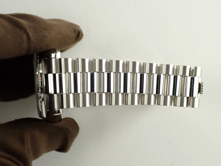 ロレックス デイデイト Ref.118346A プラチナ アイスブルーコンピューターx10Pダイヤ文字盤