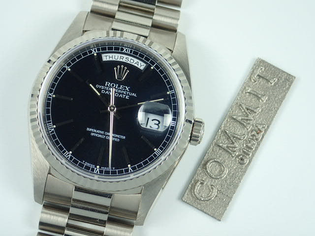 ロレックス デイデイト Ref.18239 ブラック文字盤 中古 day-date-41