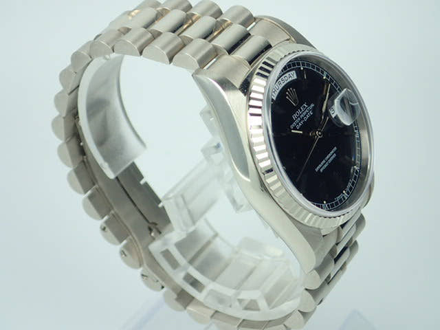 ロレックス デイデイト Ref.18239 ブラック文字盤 中古 day-date-41