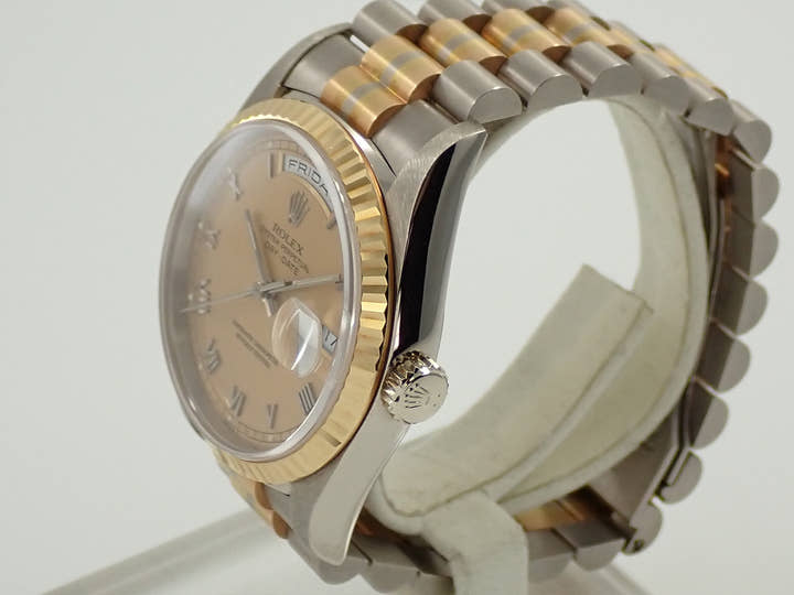 ロレックス デイデイト トリドール Ref.18239BIC ホワイトゴールド/ローズゴールド/イエローゴールド コッパー文字盤