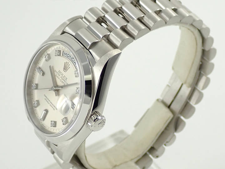 ロレックス デイデイト Ref.18206 プラチナ アイスブルー文字盤