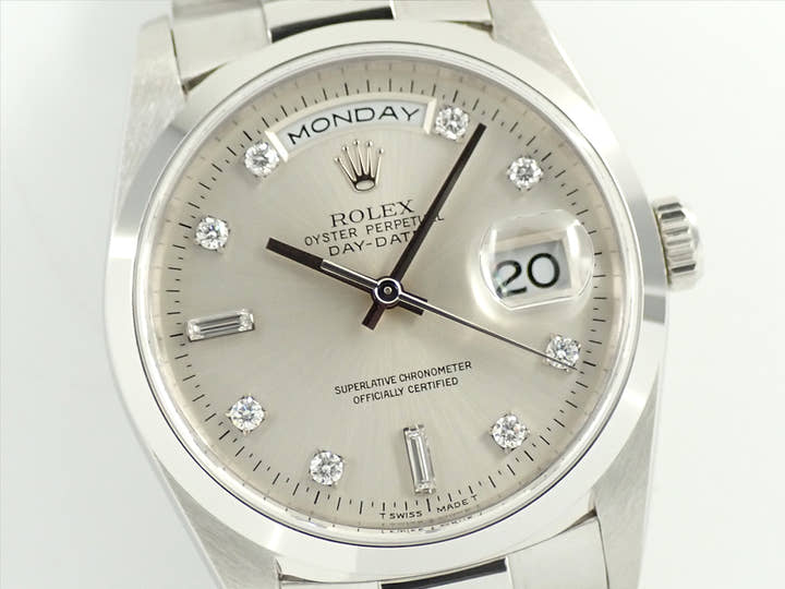 ロレックス デイデイト Ref.18206 プラチナ アイスブルー文字盤