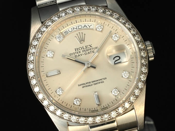 ロレックス デイデイト Ref.18346A プラチナ シルバー文字盤