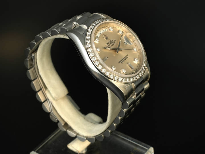 ロレックス デイデイト Ref.18346A プラチナ シルバー文字盤