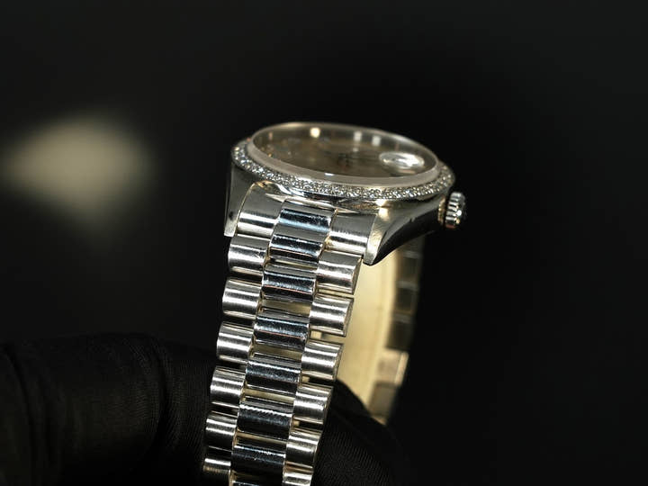 ロレックス デイデイト Ref.18346A プラチナ シルバー文字盤