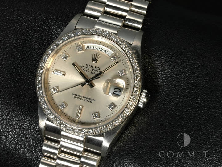 ロレックス デイデイト Ref.18346A プラチナ シルバー文字盤