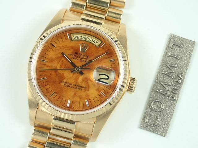 ロレックス デイデイト Ref.18038 ウッド文字盤 中古 day-date-46