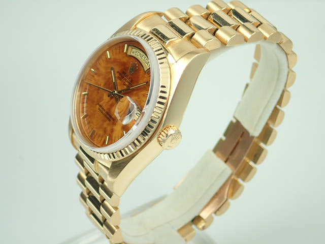 ロレックス デイデイト Ref.18038 ウッド文字盤 中古 day-date-46
