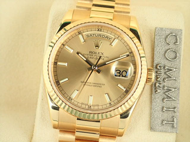 ロレックス デイデイト Ref.118238 シャンパン文字盤 中古 day-date-48