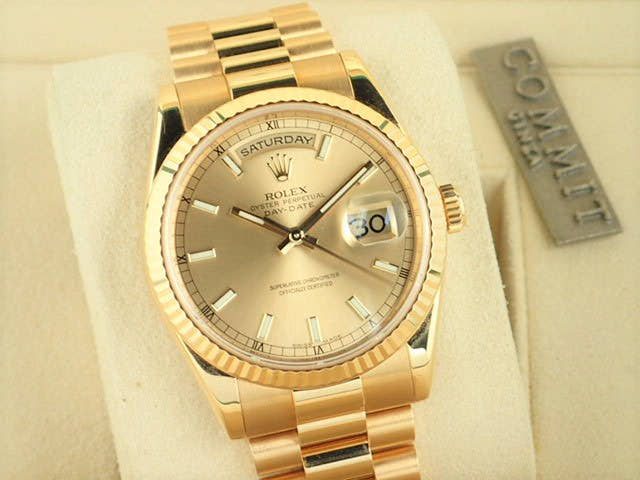 ロレックス デイデイト Ref.118238 シャンパン文字盤 中古 day-date-48