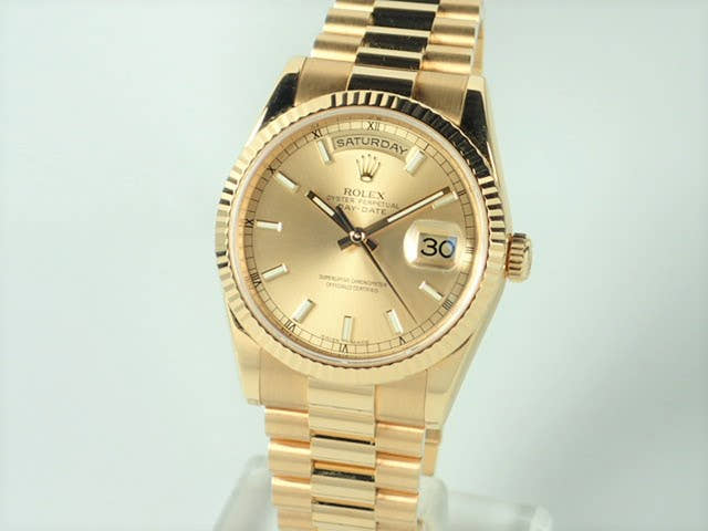 ロレックス デイデイト Ref.118238 シャンパン文字盤 中古 day-date-48