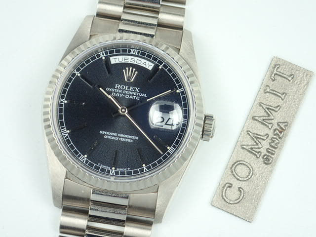 ロレックス デイデイト Ref.18239 ブラック文字盤 中古 day-date-51