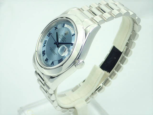 ロレックス デイデイトII Ref.218206 アイスブルー文字盤 中古 day-date-55