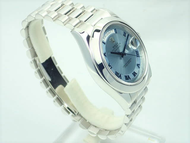 ロレックス デイデイトII Ref.218206 アイスブルー文字盤 中古 day-date-55