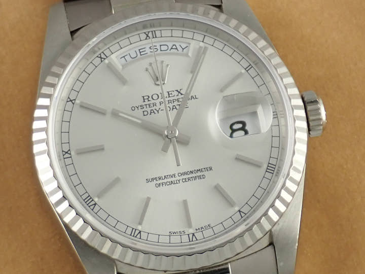 ロレックス デイデイト Ref.18239 ブラック文字盤 中古 day-date-56