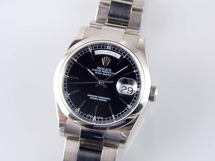 ロレックス デイデイト Ref.118209 ブラック文字盤 中古 day-date-59