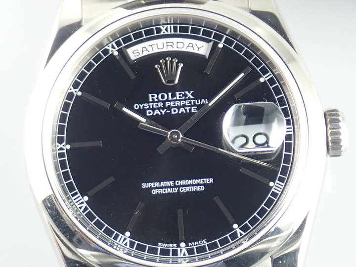 ロレックス デイデイト Ref.118209 ブラック文字盤 中古 day-date-59