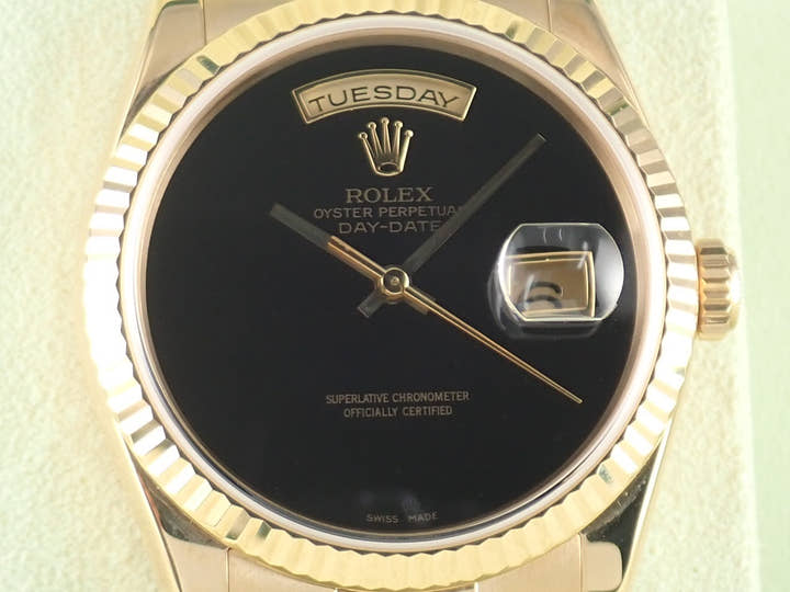 ロレックス デイデイト Ref.118238 ブラック文字盤 中古 day-date-64
