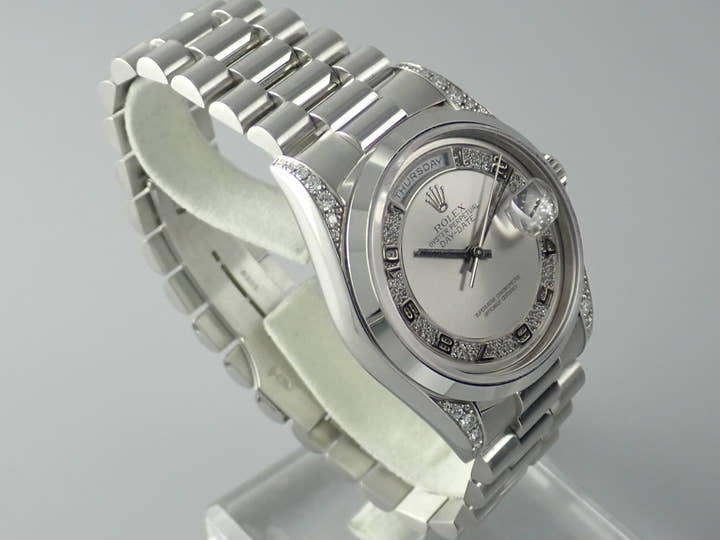 ロレックス デイデイト Ref.18296 シルバー文字盤 中古 day-date-70