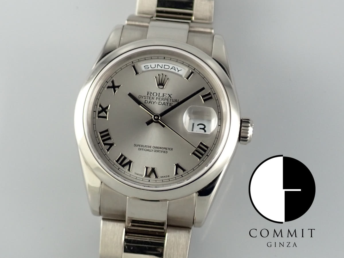 ロレックス デイデイト Ref.118209 グレー文字盤 中古 day-date-71