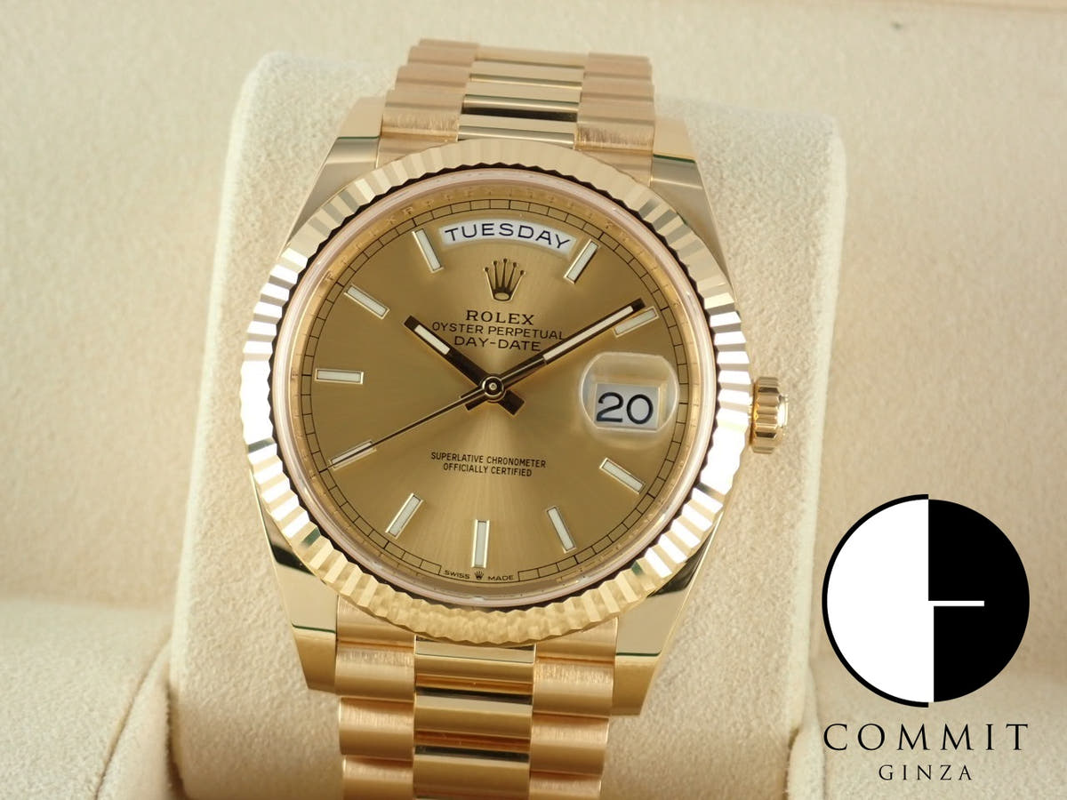ロレックス デイデイト Ref.228238 シャンパン文字盤 中古 day-date-78