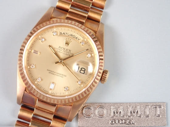 ロレックス デイデイト Ref.18238 シャンパン文字盤 中古 day-date-7