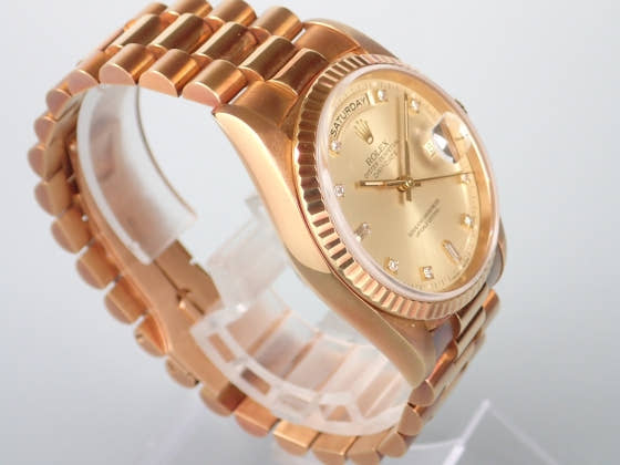 ロレックス デイデイト Ref.18238 シャンパン文字盤 中古 day-date-7