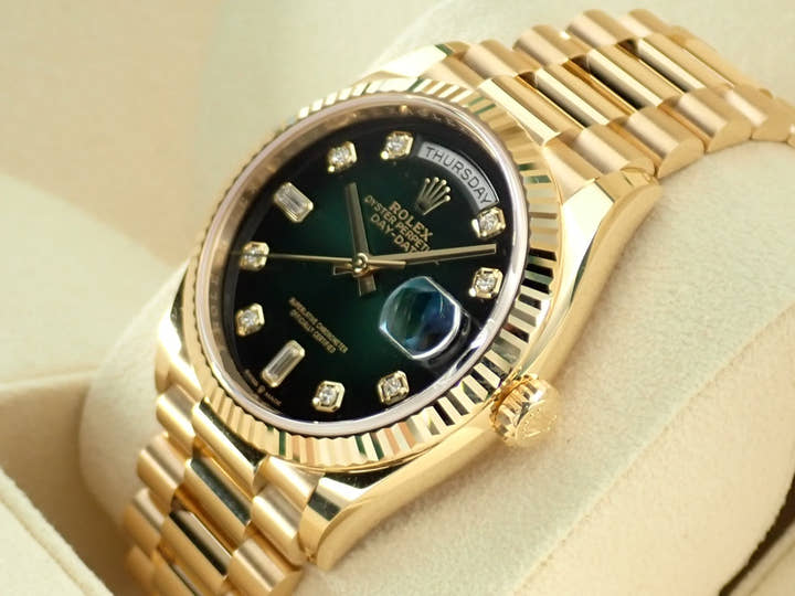ロレックス デイデイト Ref.128238 グリーンオンブレ文字盤 極美品 day-date-84