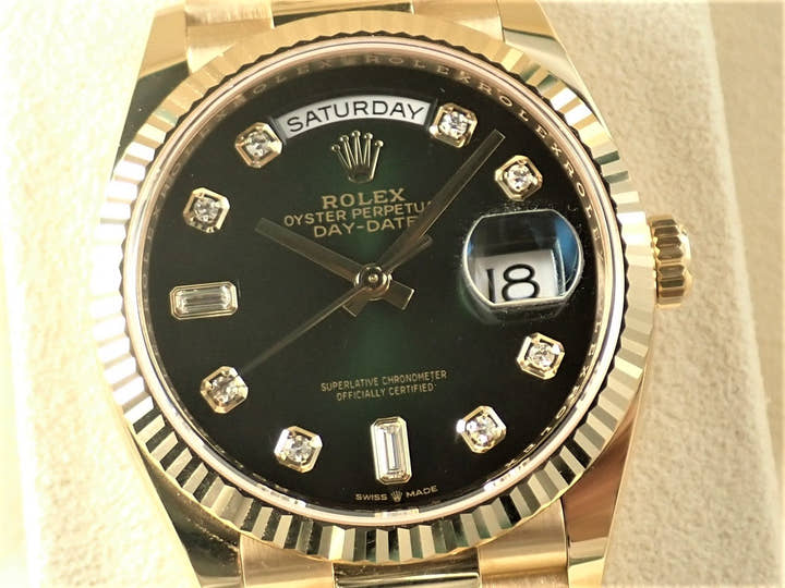 ロレックス デイデイト Ref.128238A グリーンオンブレ文字盤 中古 day-date-89