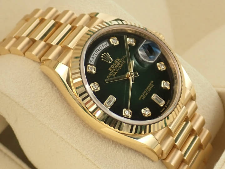 ロレックス デイデイト Ref.128238A グリーンオンブレ文字盤 中古 day-date-89