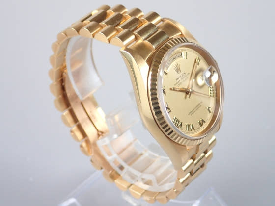 ロレックス デイデイト Ref.18238 シャンパン文字盤 中古 day-date-8