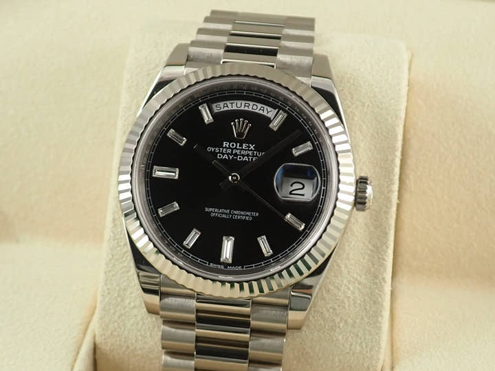 ロレックス デイデイト40 Ref.228239A ブラック文字盤 美品 day-date-99