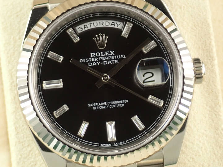ロレックス デイデイト40 Ref.228239A ブラック文字盤 美品 day-date-99
