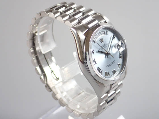 ロレックス デイデイト Ref.18206 アイスブルー文字盤 中古 day-date-9