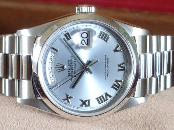 ロレックス デイデイト Ref.18206 アイスブルー文字盤 中古 day-date-9