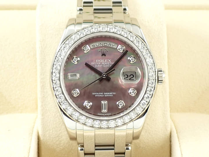 ロレックス デイデイト パールマスター Ref.18946A プラチナ ブラックシェル文字盤