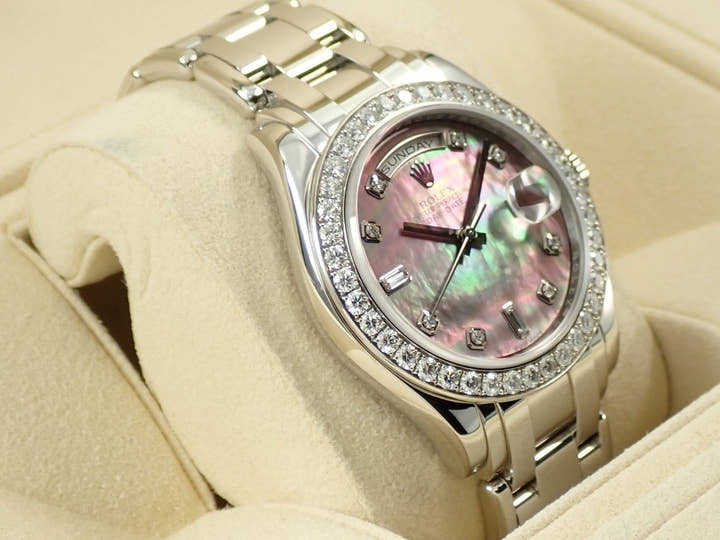 ロレックス デイデイト パールマスター Ref.18946A プラチナ ブラックシェル文字盤