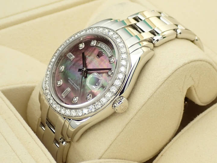 ロレックス デイデイト パールマスター Ref.18946A プラチナ ブラックシェル文字盤