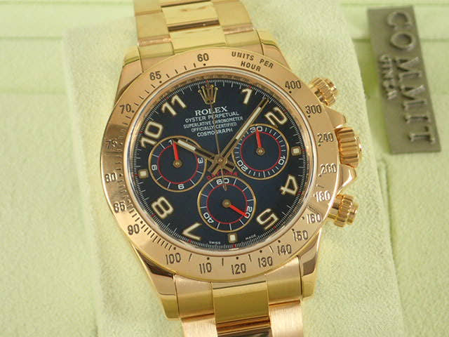 Rolex Daytona Ref.116528 Navy Arabic Dial Used daytona-138