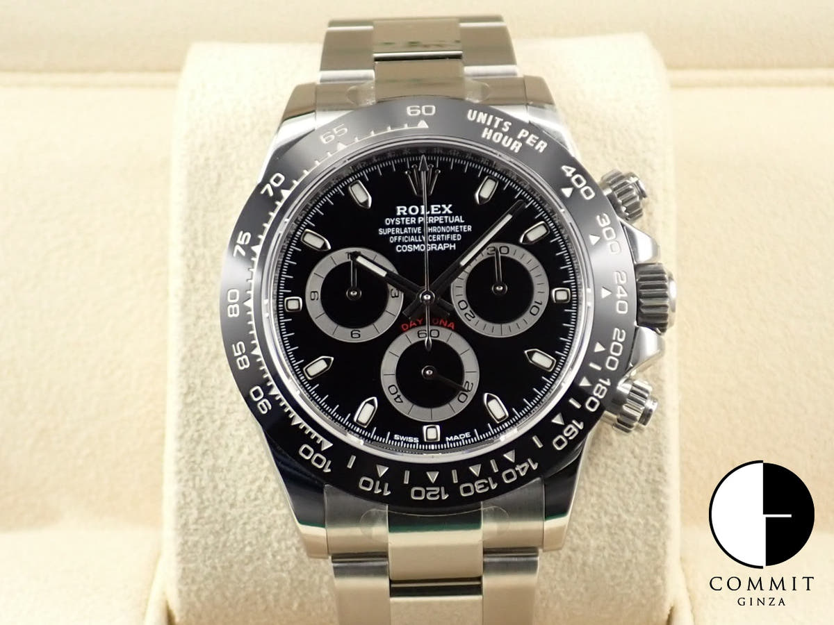 ロレックス デイトナ Ref.116500LN ステンレススチール ブラック文字盤