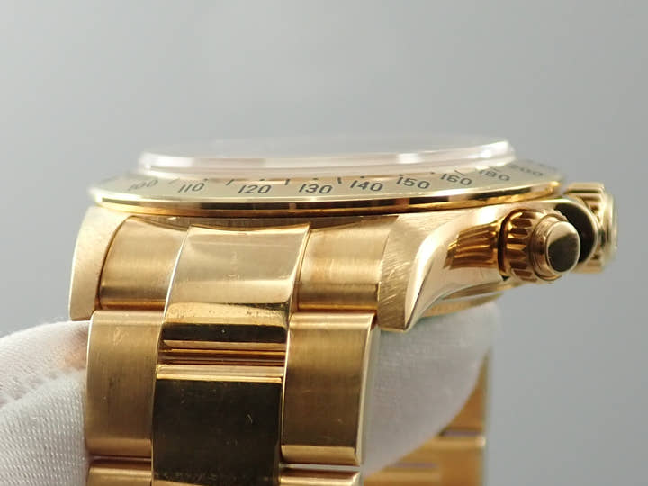 ロレックス デイトナ エルプリメロ Ref.16528G イエローゴールド ブラックx8Pダイヤ文字盤