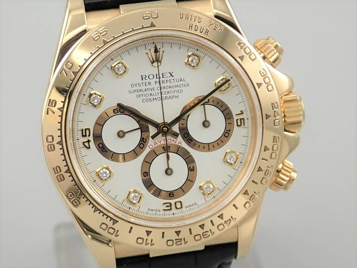 ロレックス デイトナ エルプリメロ Ref.16518G イエローゴールド ホワイト文字盤