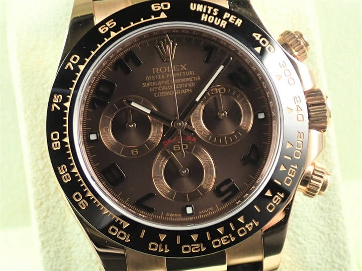 ロレックス デイトナ Ref.116515LN エバーローズゴールド チョコレートxアラビア文字盤
