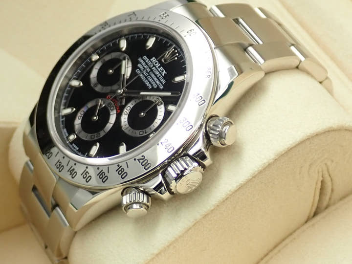 ロレックス デイトナ Ref.116520 ステンレススチール ブラック文字盤