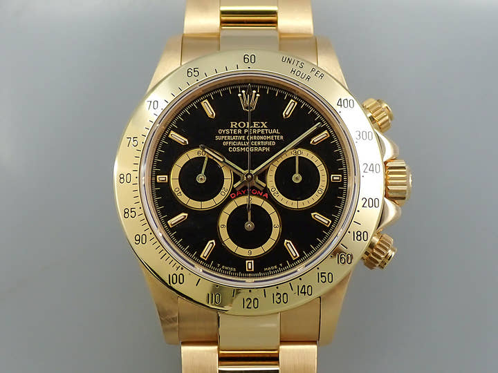 ロレックス デイトナ エルプリメロ Ref.16528 イエローゴールド ブラック文字盤