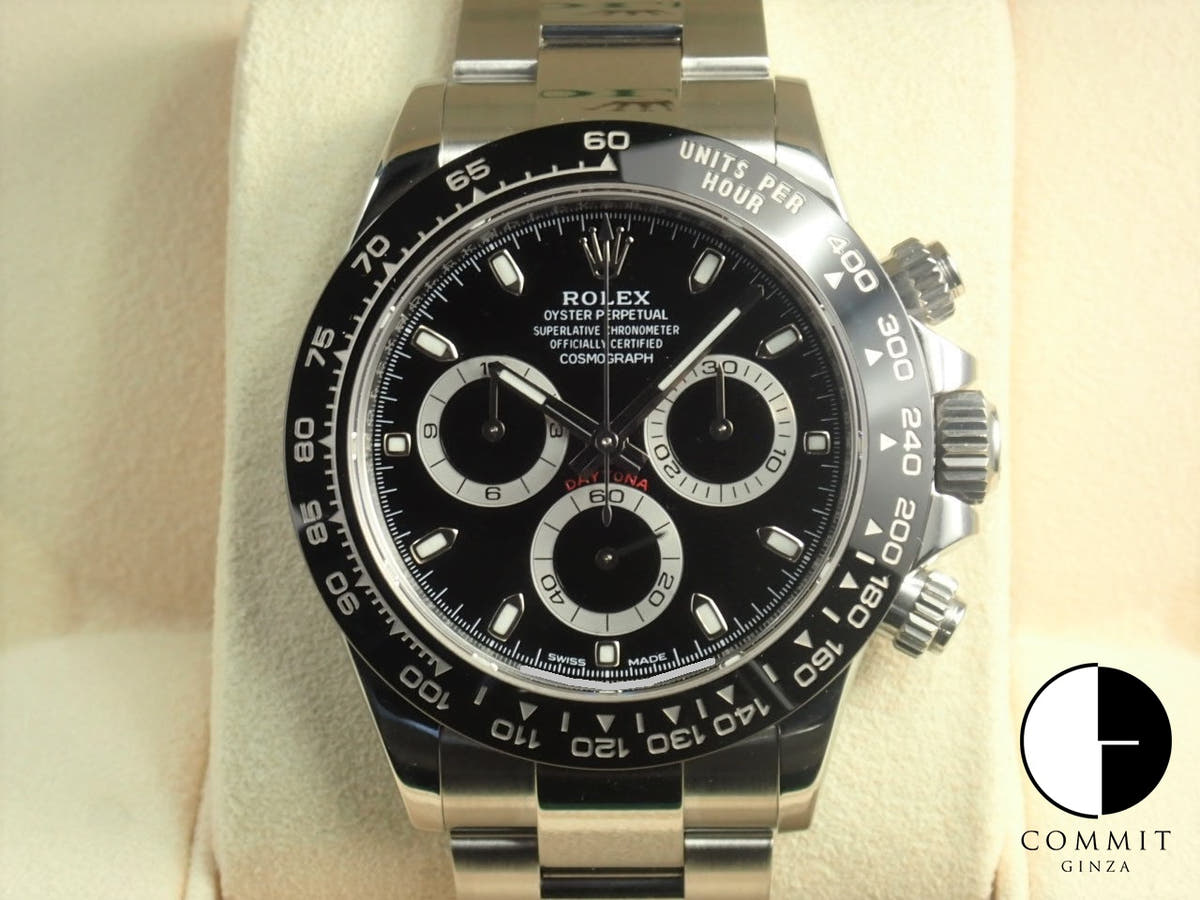 ロレックス デイトナ Ref.116500LN ステンレススチール ブラック文字盤
