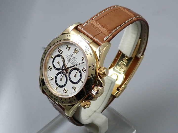 ロレックス デイトナ エルプリメロ Ref.16518 イエローゴールド ホワイト文字盤