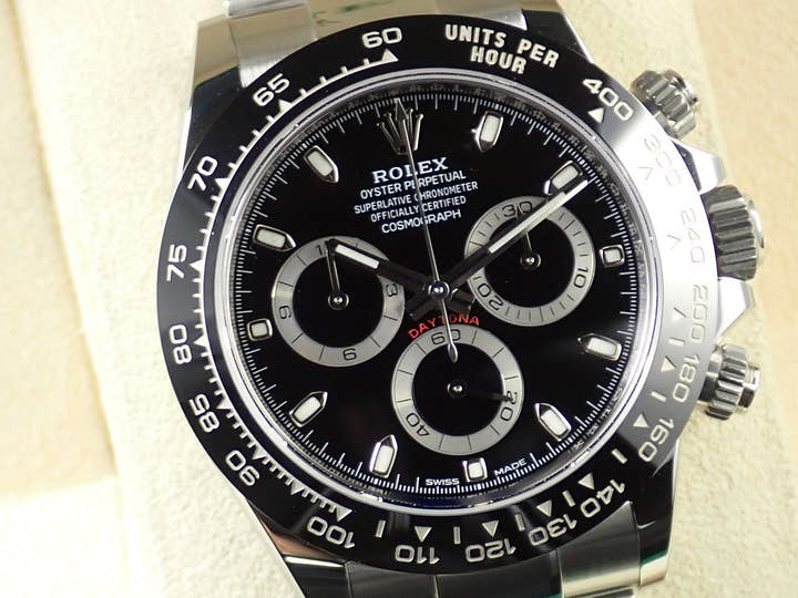 ロレックス デイトナ Ref.116500LN ステンレススチール ブラック文字盤